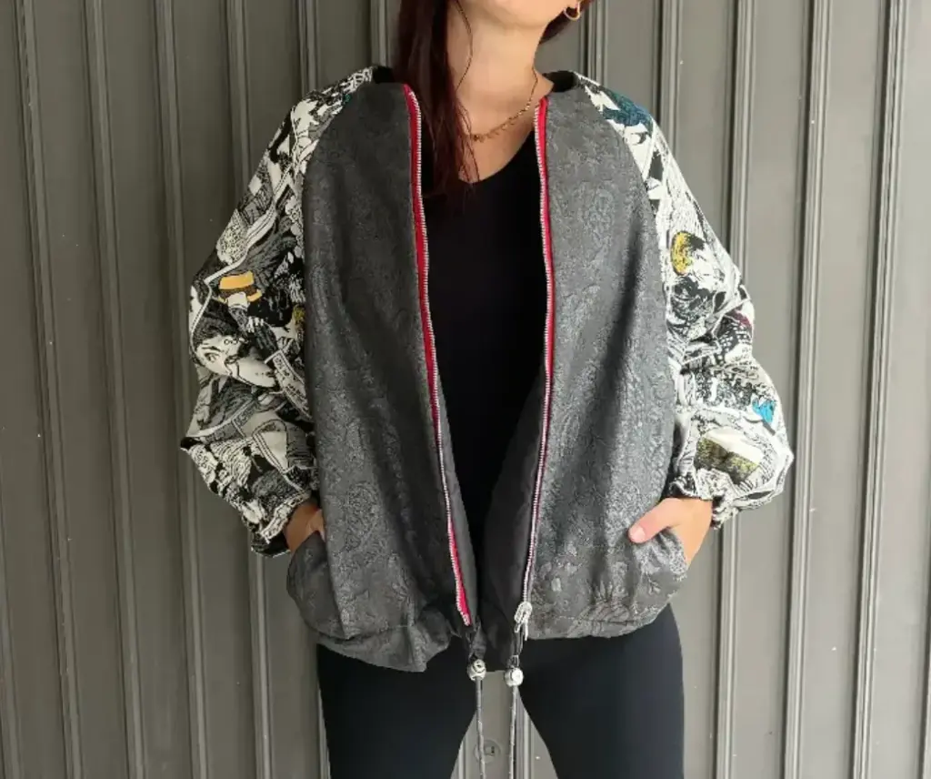 Bomber Jaquard Laminato
