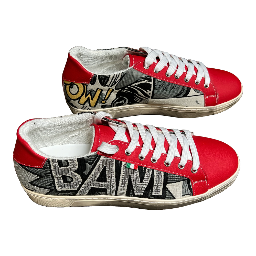 [4WRE44] WoW Sneaker Red Ecru