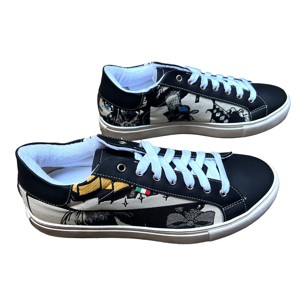 [25MBE43] Manga Sneaker black Ecru