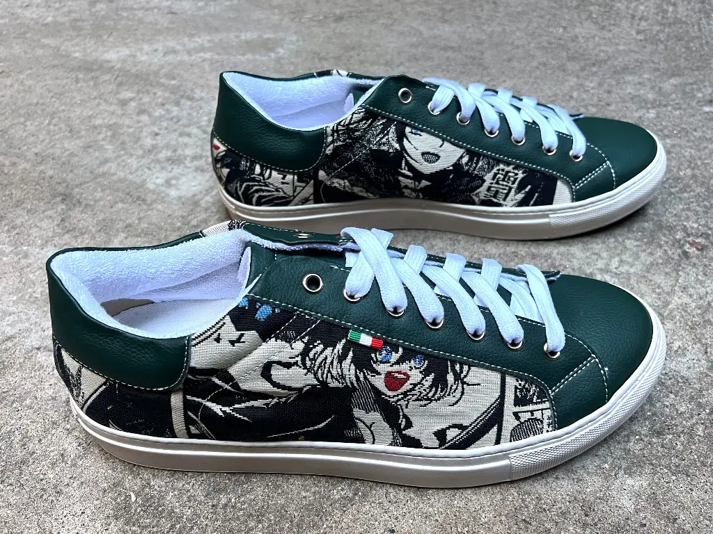 Manga Sneaker Green Ecru