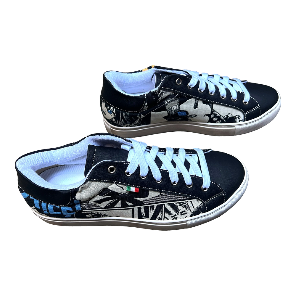 [27MBE42] Manga Sneaker Black Ecru