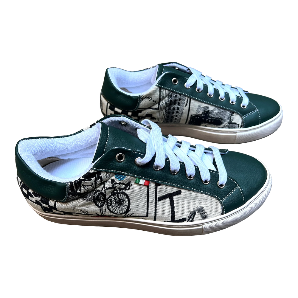 [43BGE42] Bicycle Sneaker Green Ecru Taglia 42