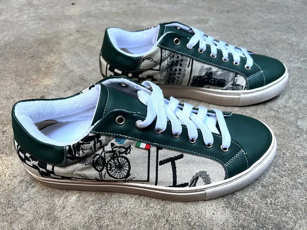 [43BGE42] Bicycle Sneaker Green Ecru