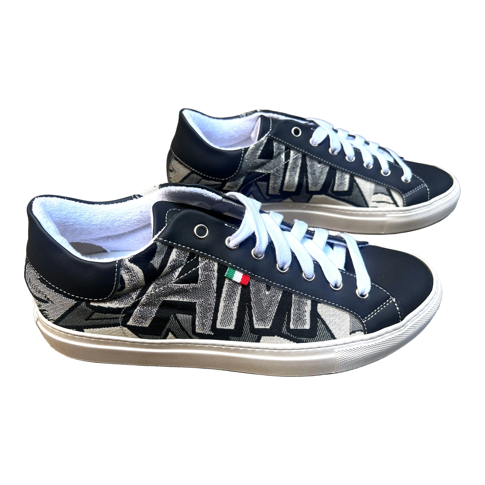 [48WBE41] Wow Sneaker Black Ecru