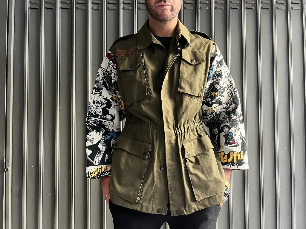Giacca militare maniche manga