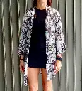Kimono Loto Grigio Corto