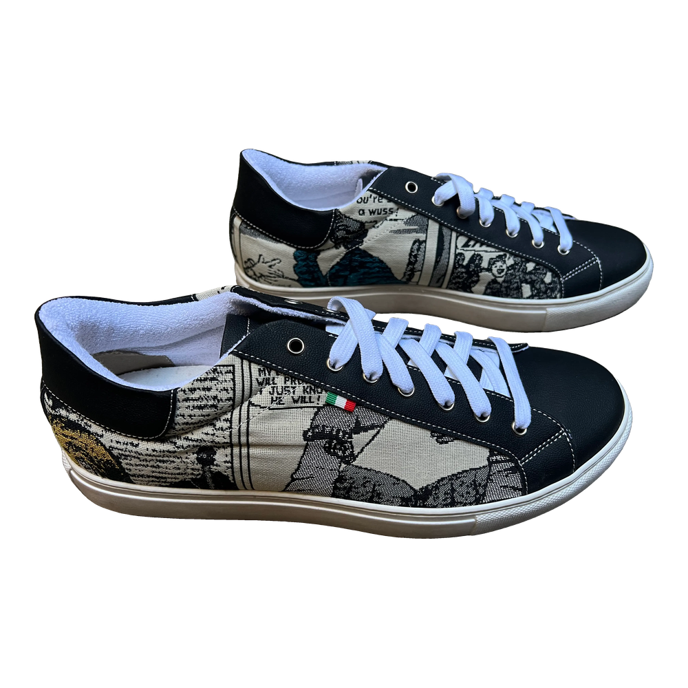 [44CBE45] Comic Sneaker Black Ecru