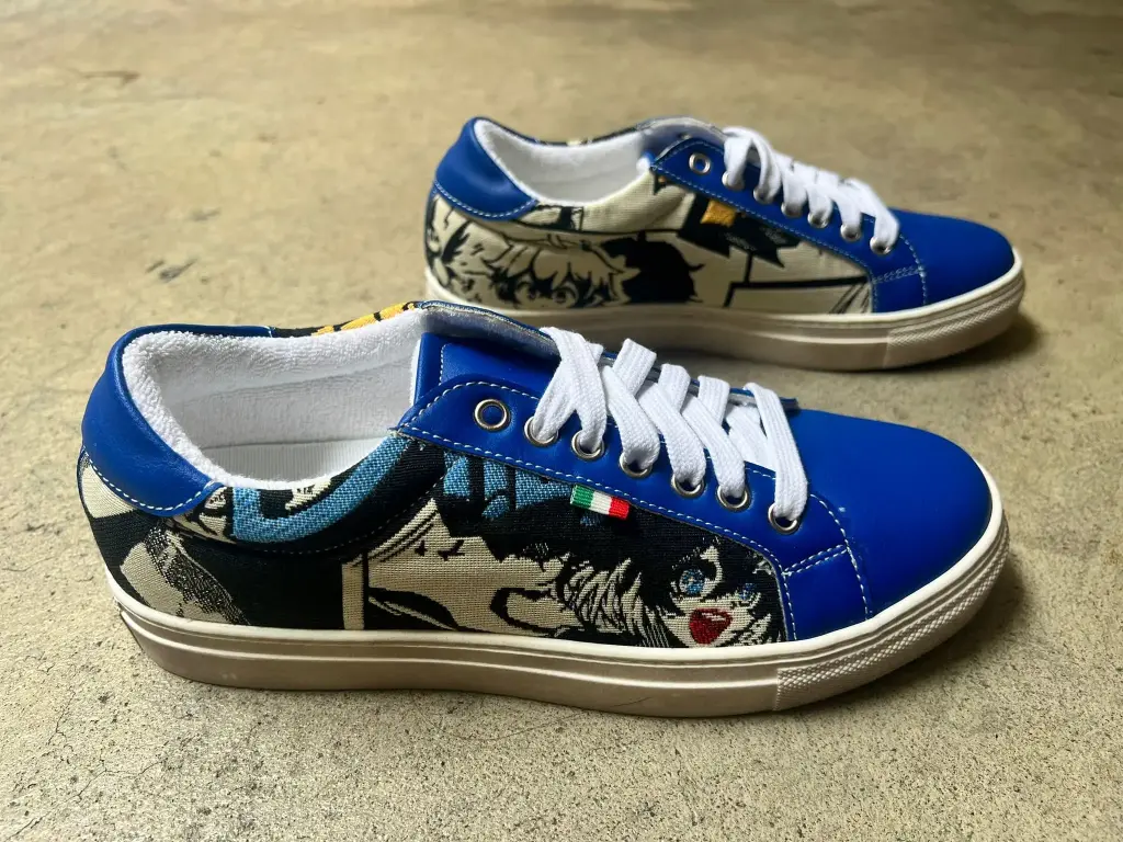 [40MNE39] Manga Sneaker Navy Ecru