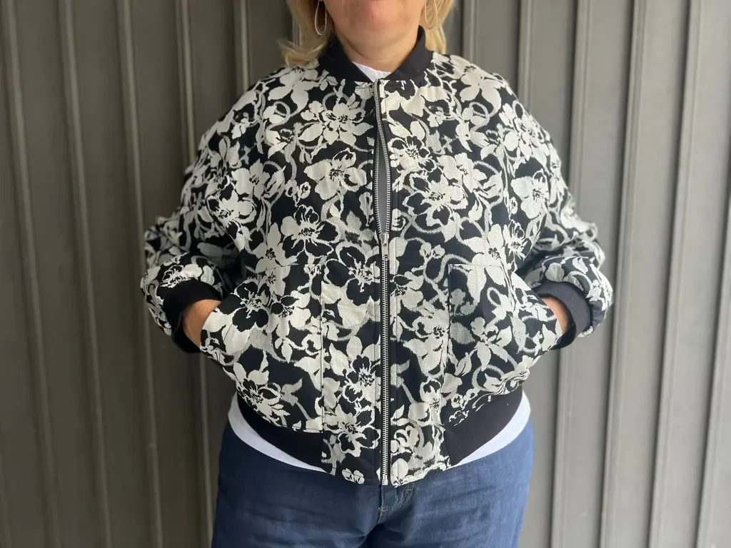 Bomber Black&White Lurex