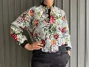 Bomber Peonia Flower Gray