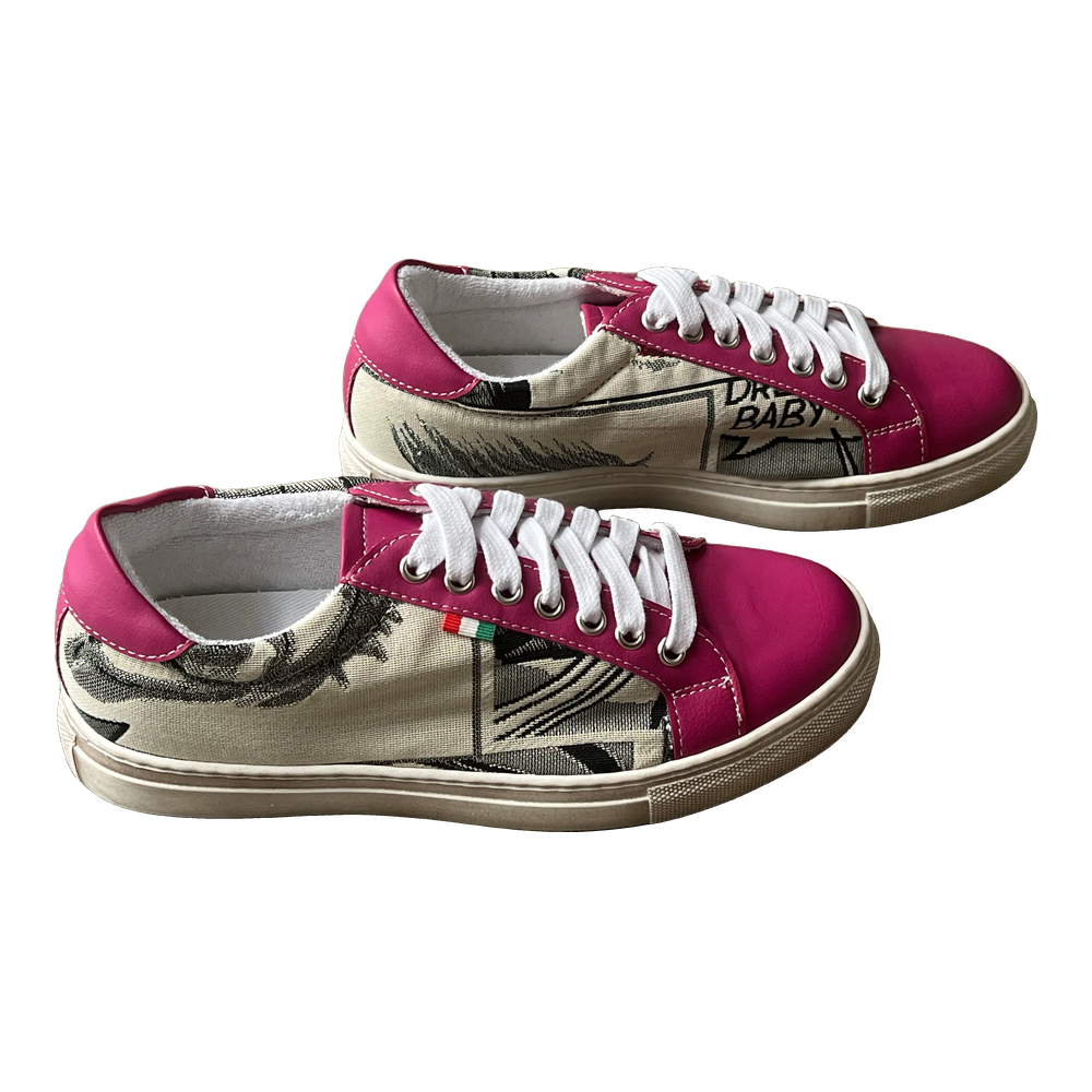 [2WFE37] WoW Sneaker Fucsia Ecru
