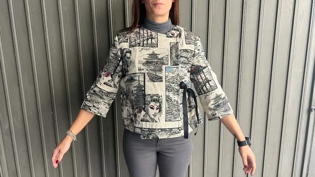 Kimono Sakura Fuji Hazelnut