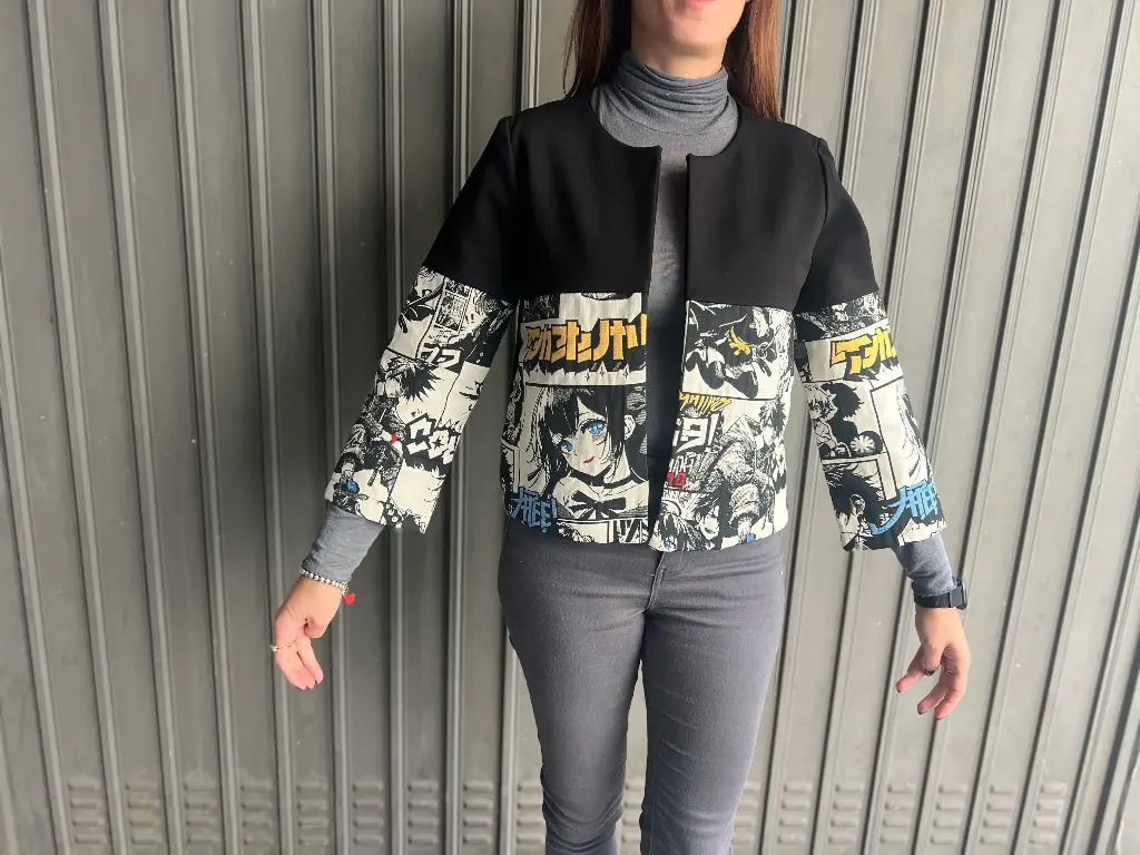 Giacca Ginny Manga Ecru