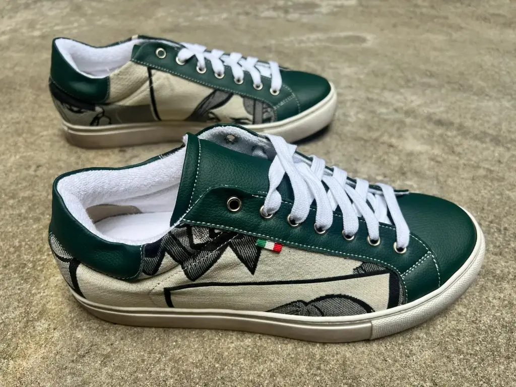 Wow Sneakers Green Ecru