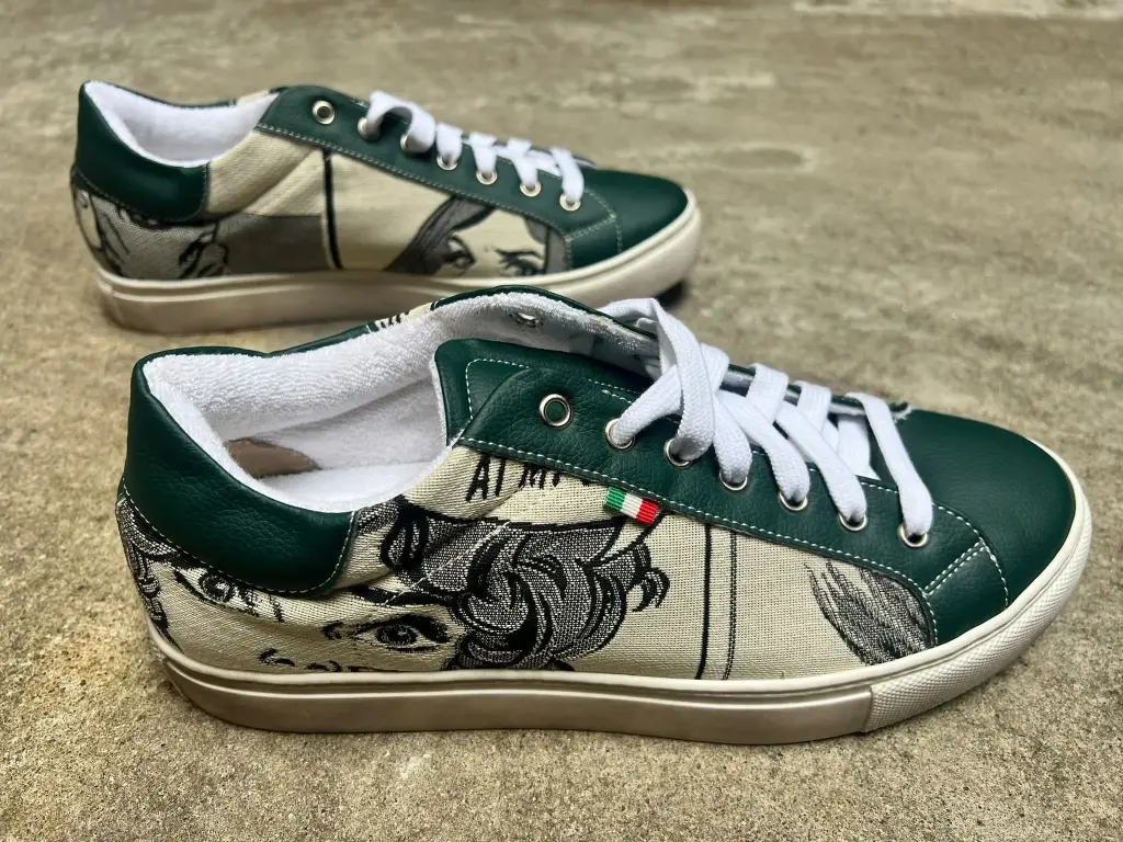 Wow Sneakers Green Ecru