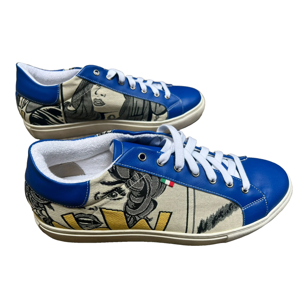 [63WNE46] Wow Sneakers Navy Ecru