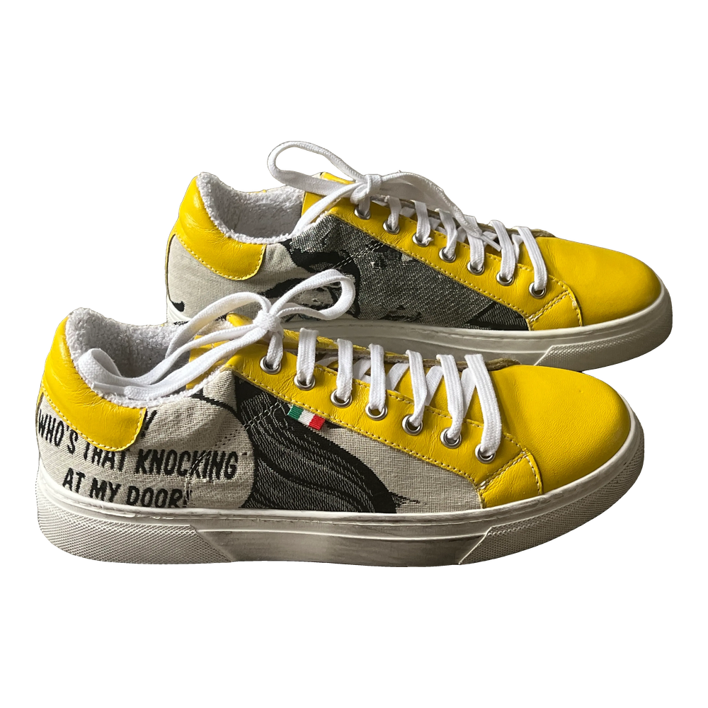 [8WYE39] WoW Sneaker Yellow Ecru