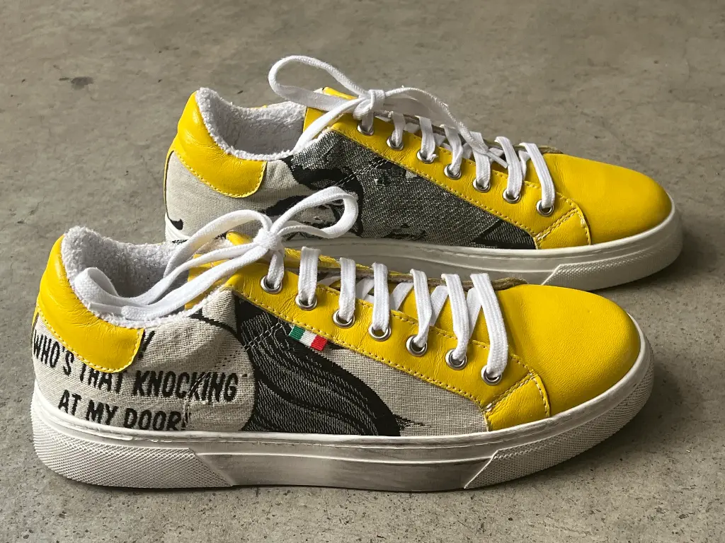 [8WYE39] WoW Sneaker Yellow Ecru