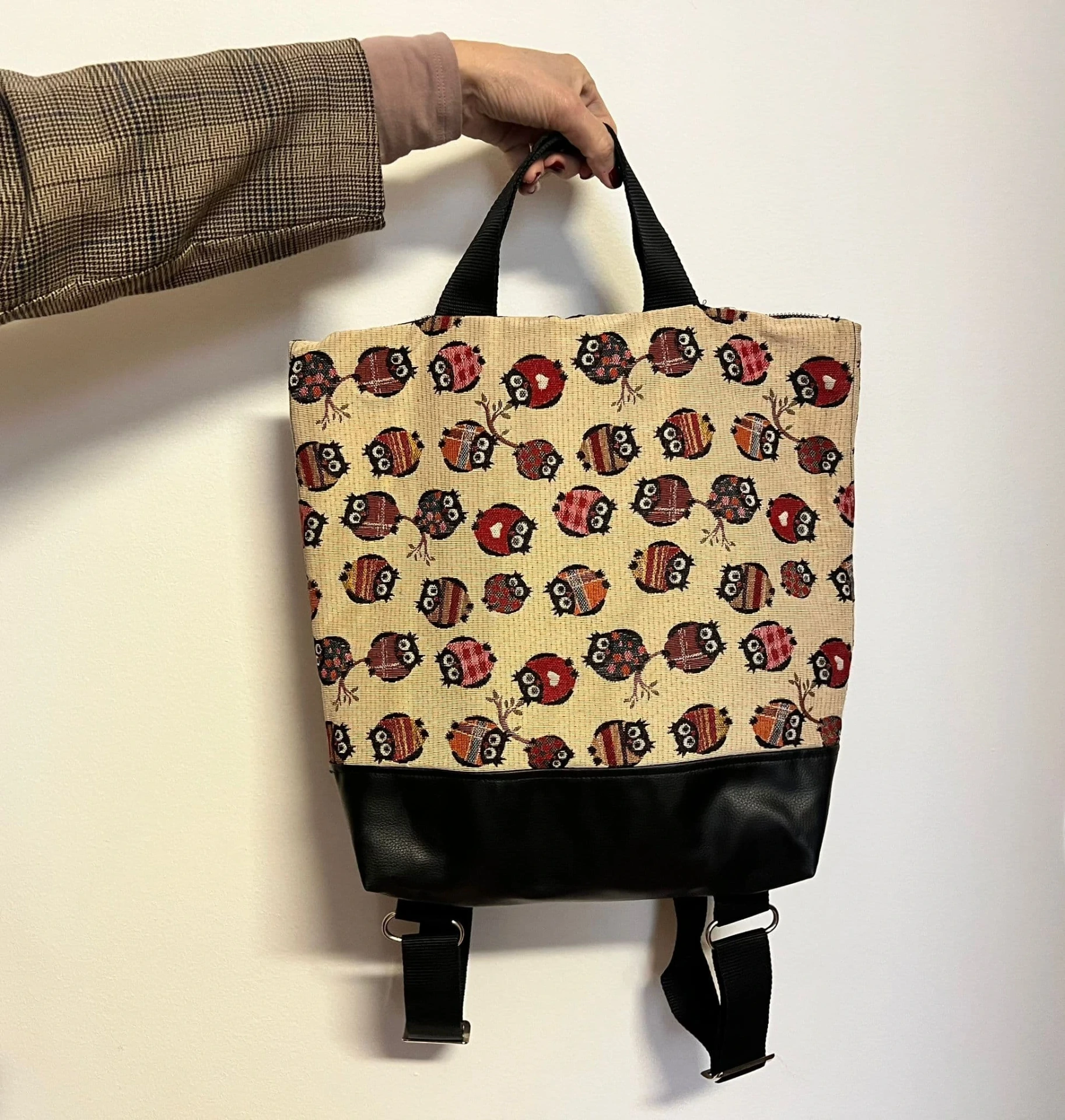 [31ZRSYBO5] Zaino Rosy Black/Owl