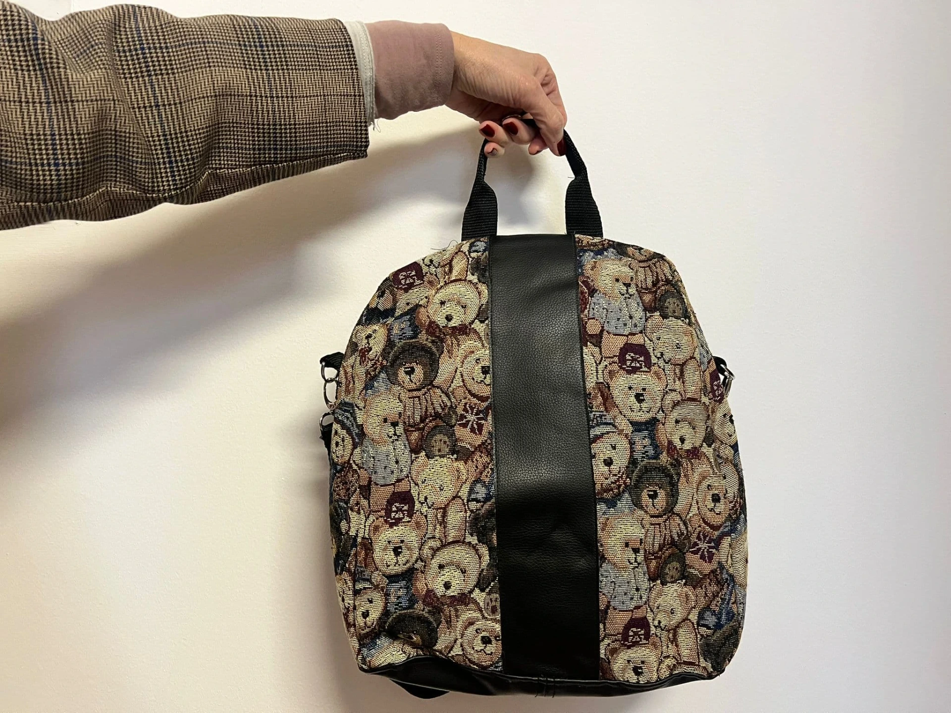 [32ZRSYBB6] Zaino Rosy Black/Bear