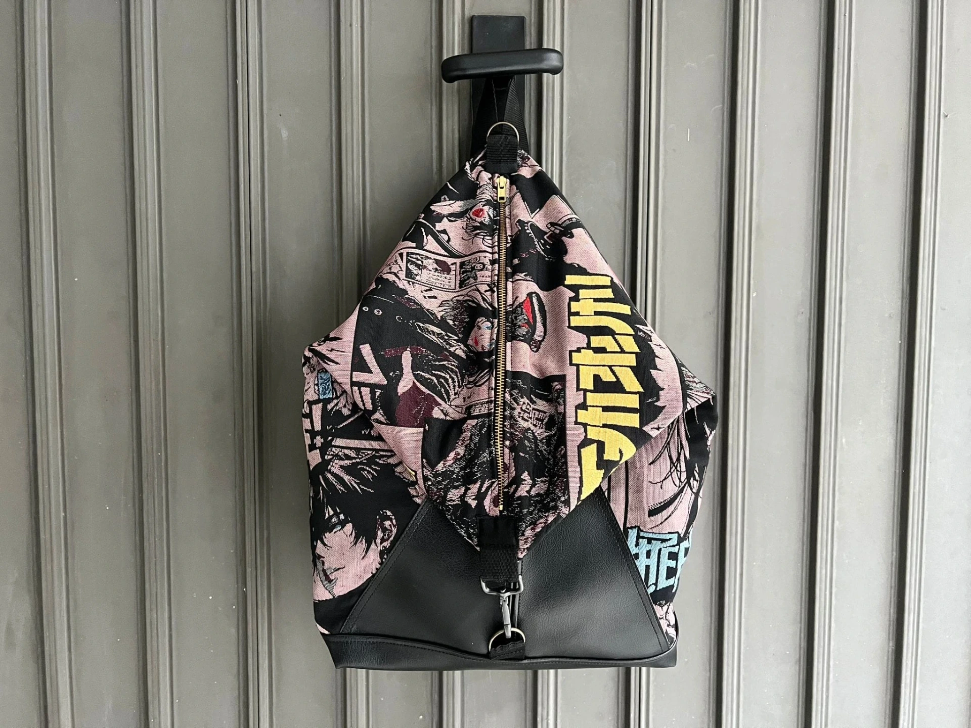 Zaino Letter Manga Bordeaux