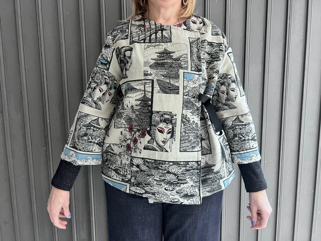 Kimono Sakura Fuji Hazelnut