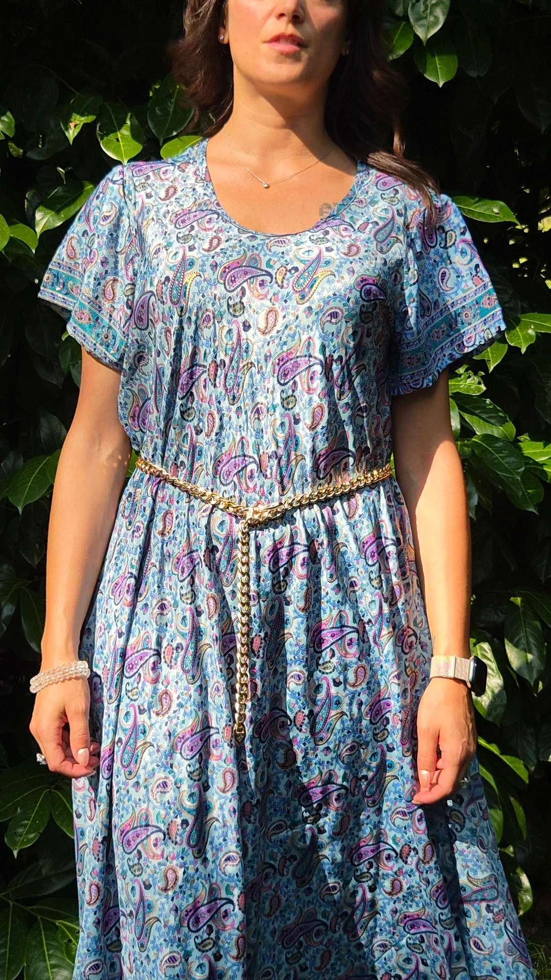 Abito paisley blue sky