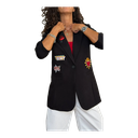 Blazer nero patch