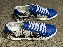 Comics Sneaker Navy Ecru