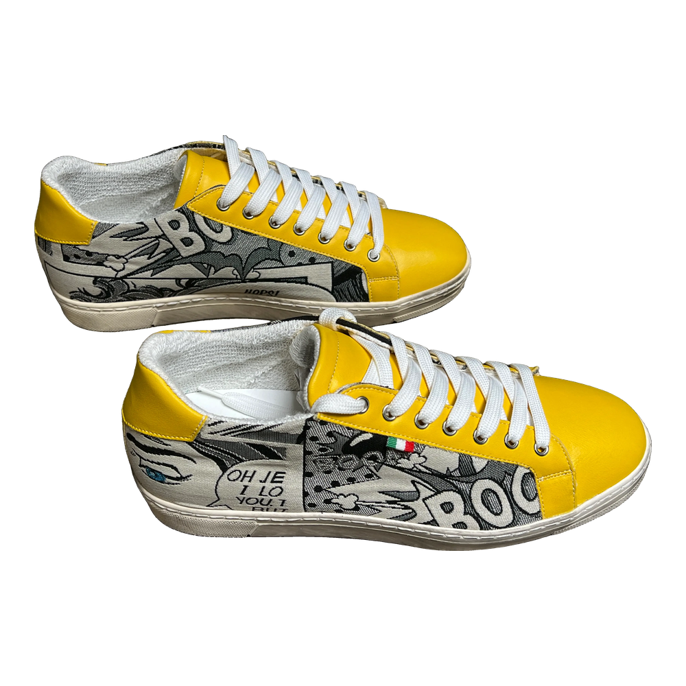 [5WYE44] WoW Sneaker Yellow Ecru