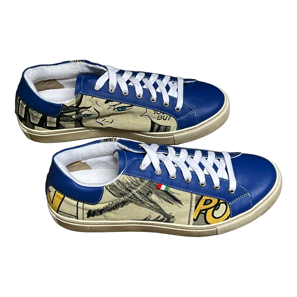 [17WNE44] Wow Sneaker Navy Ecru
