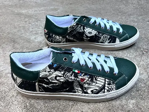 [26MGE42] Manga Sneaker Green Ecru