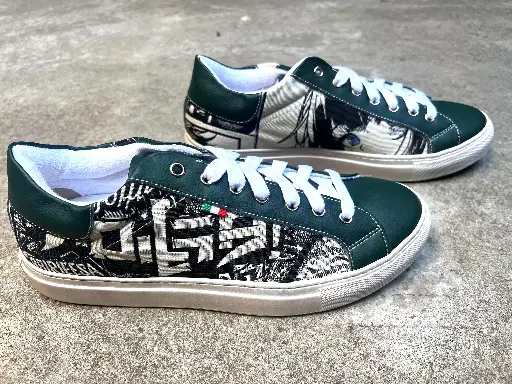 [34MGE41] Manga Sneaker Green Ecru