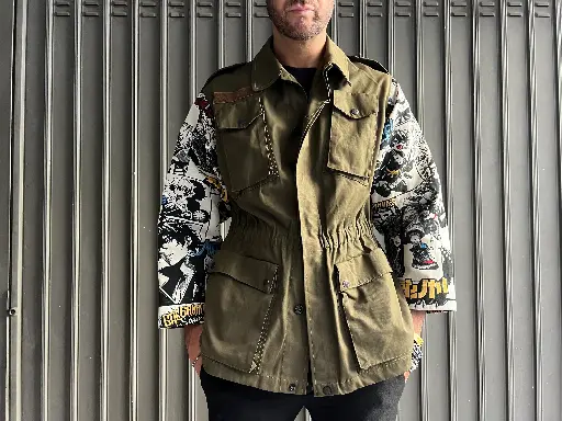 [13GMMM] Giacca militare maniche manga