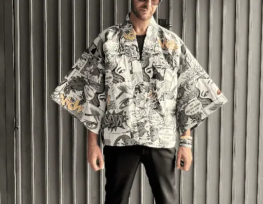 [14KNWE] Kimono Nippon Wow Ecru