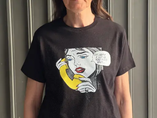 [2TSBP] T-shirt Telefono nera