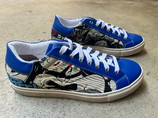 [37MNE44] Manga Sneaker Navy Ecru