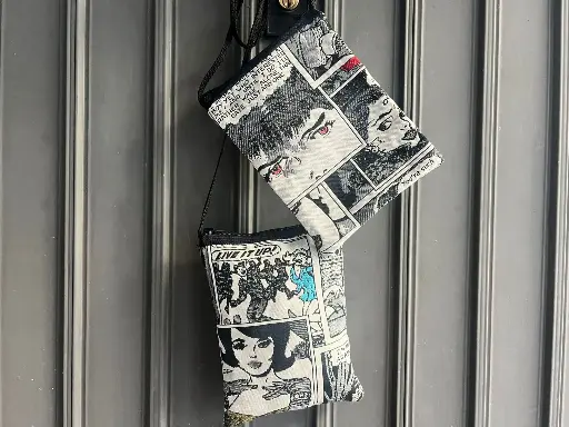 [25PPCE] Borsa Arthur Phone Patch Comic Ecru