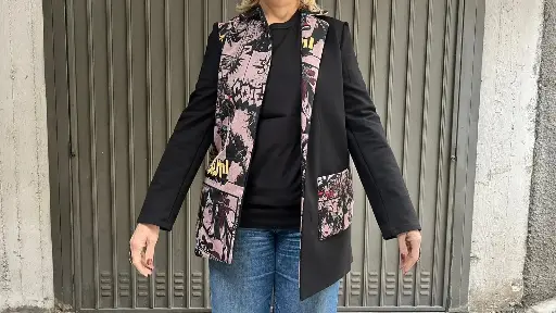 [70BMMB] Blazer Manu Manga Bordeaux