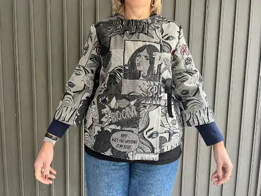 [72KSWG] Kimono Sakura Wow Gray