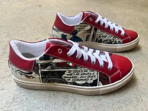 [46CPE42] Comic Sneaker Prune Ecru