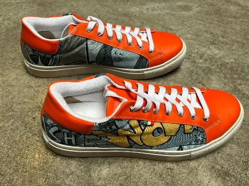 [23WOJ45] Wow Sneaker Orange jeans